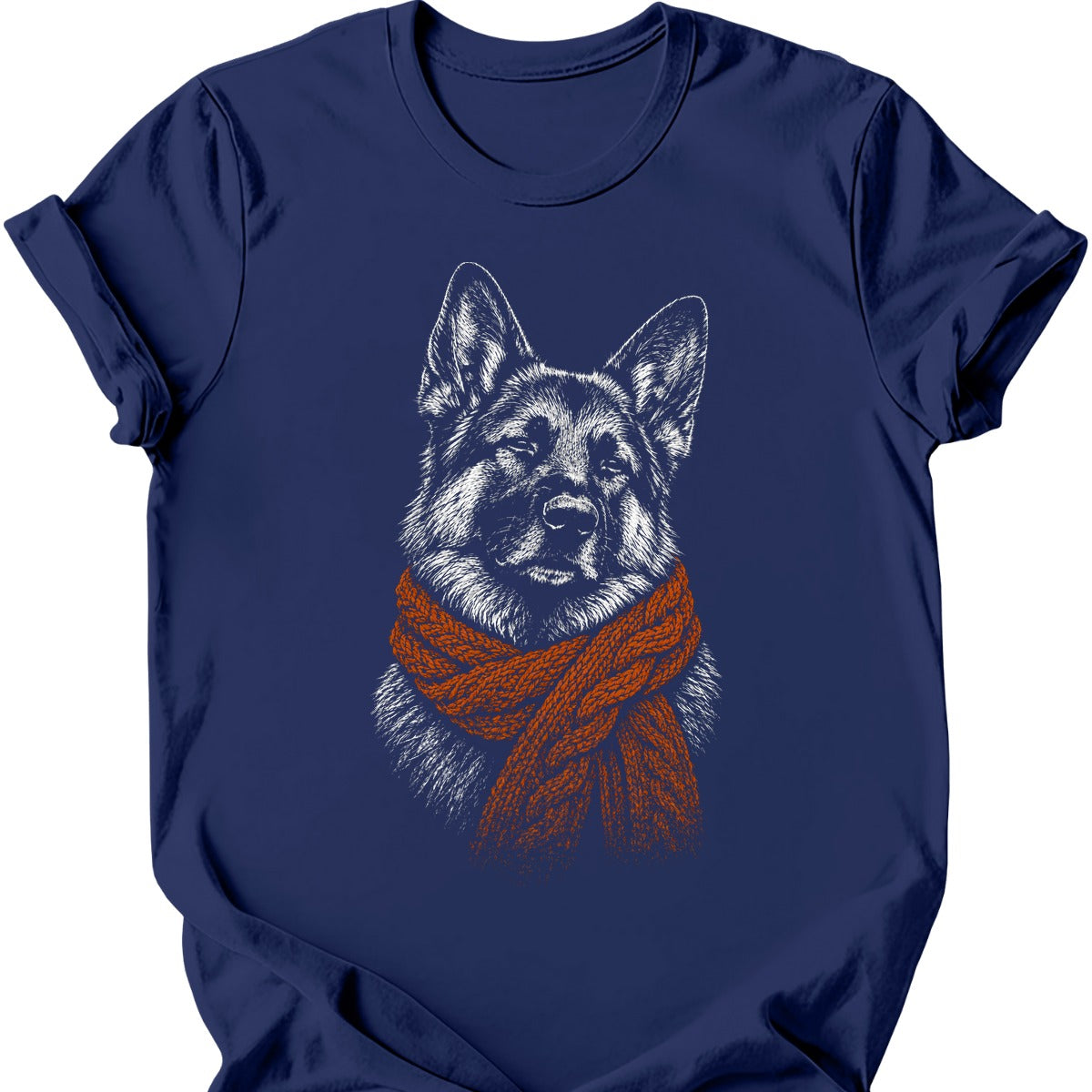 German Shepherd Winter Dog T Shirt Gift For Dog Lover