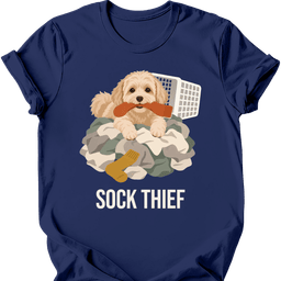 Maltipoo Sock Thief T Shirt Gift For Dog Lover