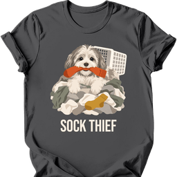 Havanese Sock Thief T Shirt Gift For Dog Lover