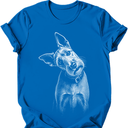 Irish Terrier Tilted Dog T Shirt Gift For Dog Lover