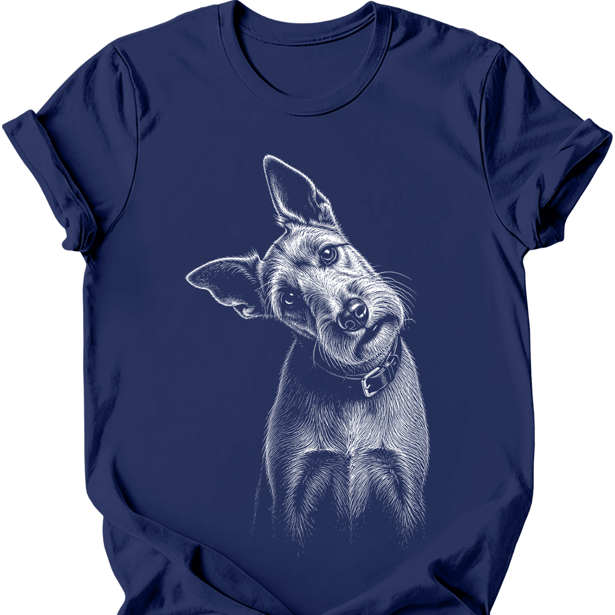 Irish Terrier Tilted Dog T Shirt Gift For Dog Lover