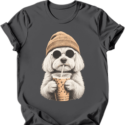 Maltese Hipster Dog T Shirt Gift For Dog Lover