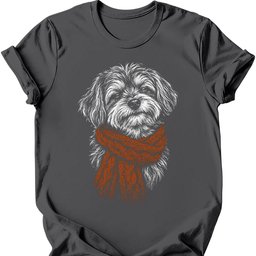 Morkie Winter Dog T Shirt Gift For Dog Lover