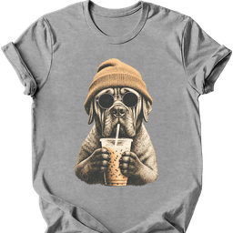 Mastiff Hipster Dog T Shirt Gift For Dog Lover