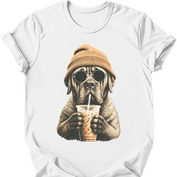 Mastiff Hipster Dog T Shirt Gift For Dog Lover