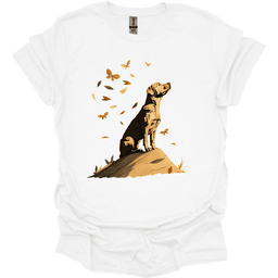 Labrador Fall Dog T Shirt Gift For Dog Lover