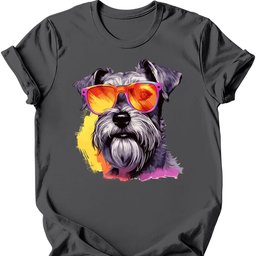 Miniature Schnauzer Top Dog T Shirt Gift For Dog Lover