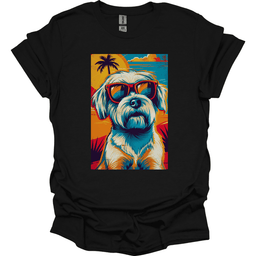 Maltese Summer Dog T Shirt Gift For Dog Lover