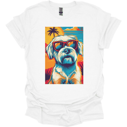 Maltese Summer Dog T Shirt Gift For Dog Lover