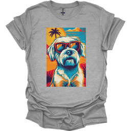 Maltese Summer Dog T Shirt Gift For Dog Lover