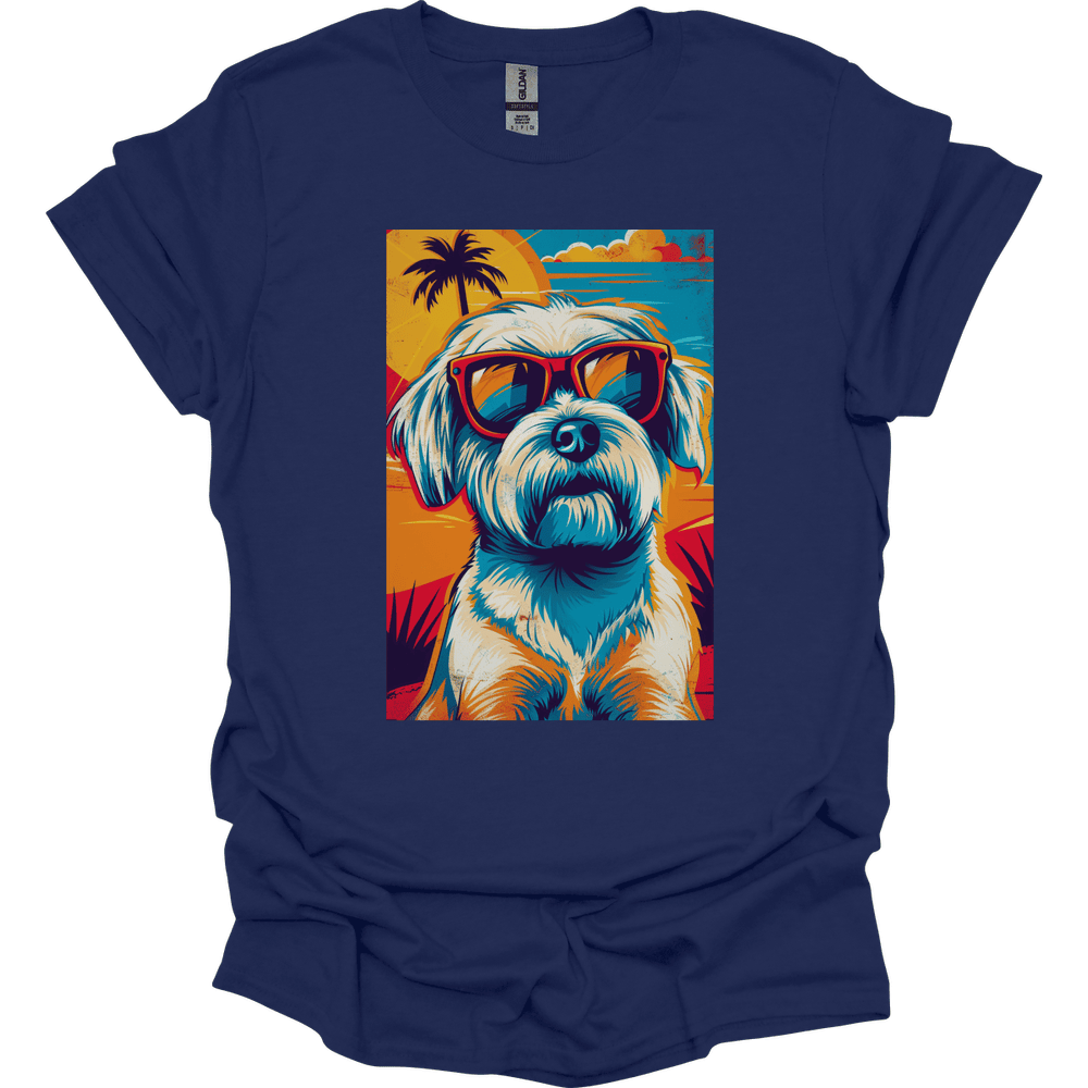 Maltese Summer Dog T Shirt Gift For Dog Lover