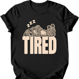 Irish Wolfhound Tired Dog T Shirt Gift For Dog Lover