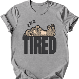 Irish Wolfhound Tired Dog T Shirt Gift For Dog Lover