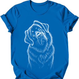 Newfoundland Tilted Dog T Shirt Gift For Dog Lover
