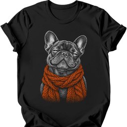 French Bulldog Winter Dog T Shirt Gift For Dog Lover