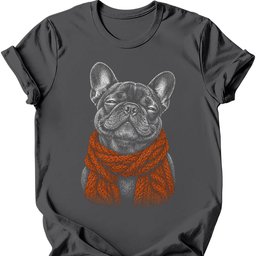 French Bulldog Winter Dog T Shirt Gift For Dog Lover