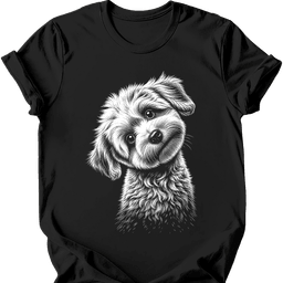 Maltipoo Tilted Dog T Shirt Gift For Dog Lover