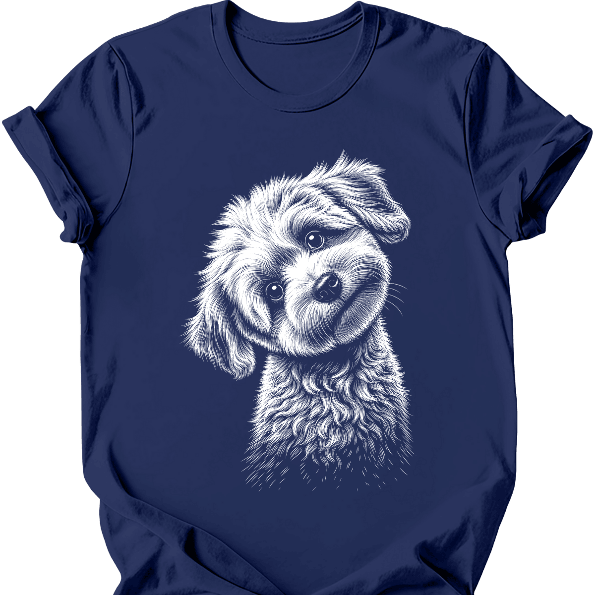 Maltipoo Tilted Dog T Shirt Gift For Dog Lover