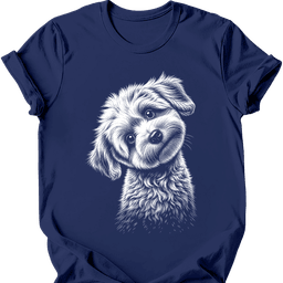 Maltipoo Tilted Dog T Shirt Gift For Dog Lover