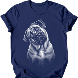 Mastiff Tilted Dog T Shirt Gift For Dog Lover
