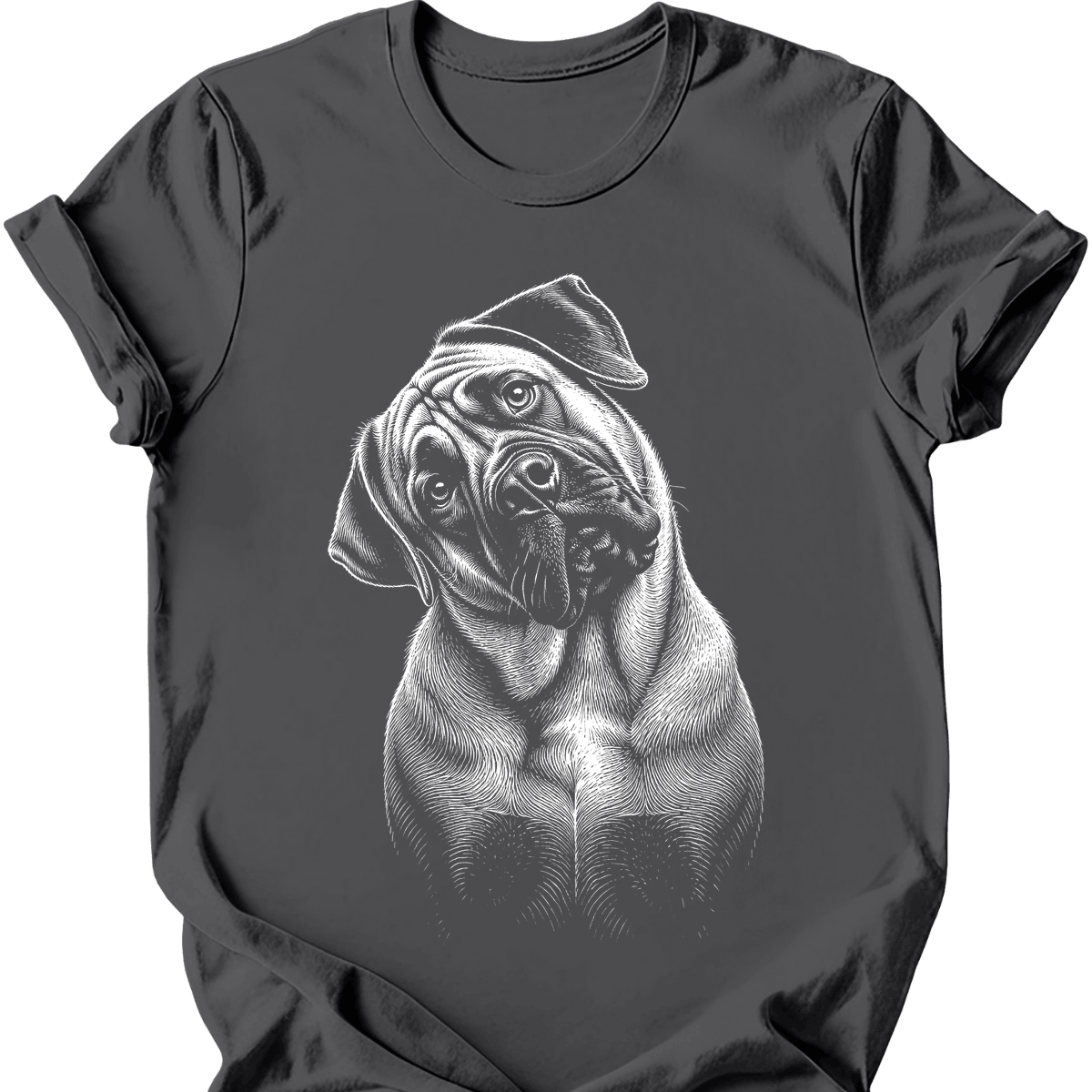 Mastiff Tilted Dog T Shirt Gift For Dog Lover