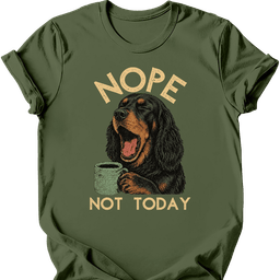 Gordon Setter Not Today T Shirt Gift For Dog Lover
