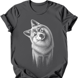 Finnish Spitz Tilted Dog T Shirt Gift For Dog Lover