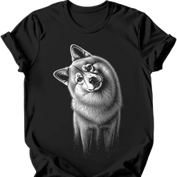 Finnish Spitz Tilted Dog T Shirt Gift For Dog Lover