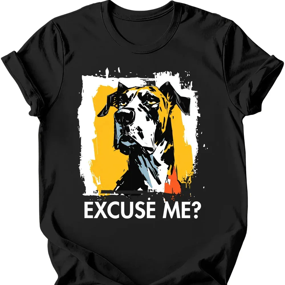 Great Dane Excuse Me Dog T Shirt Gift For Dog Lover