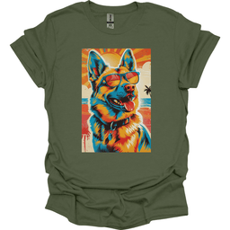 German Shepherd Summer Dog T Shirt Gift For Dog Lover
