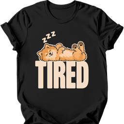 German Spitz Tired Dog T Shirt Gift For Dog Lover