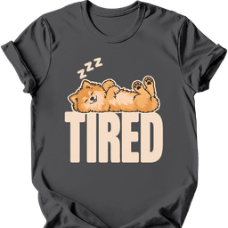 German Spitz Tired Dog T Shirt Gift For Dog Lover