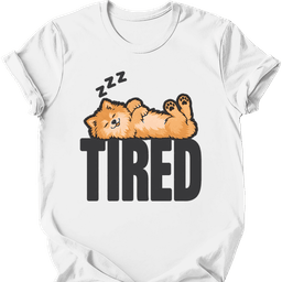 German Spitz Tired Dog T Shirt Gift For Dog Lover