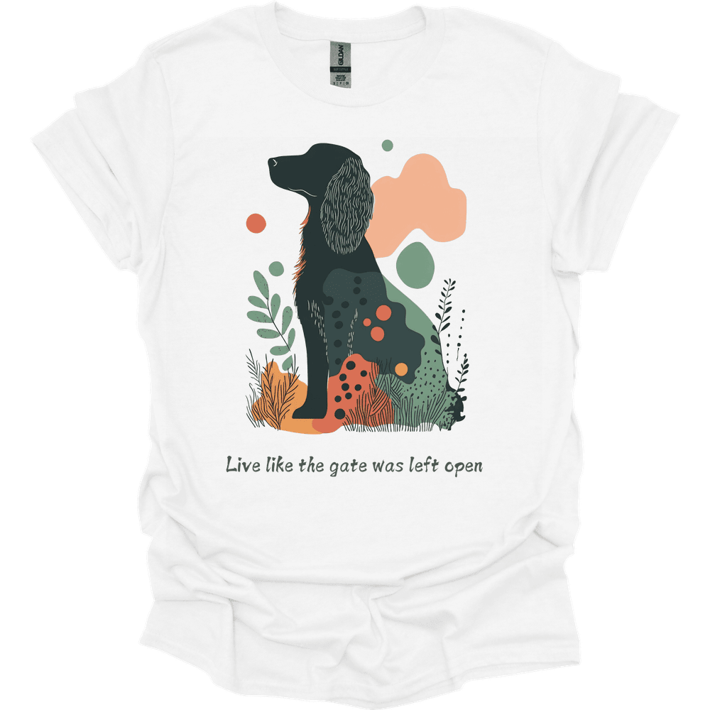 Irish Setter Live Like The Gate Was Left Open T Shirt Gift For Dog Lover