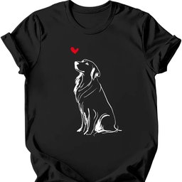 Golden Retriever Sketch Dog T Shirt Gift For Dog Lover