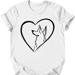 German Shepherd Heart Dog T Shirt Gift For Dog Lover