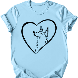 German Shepherd Heart Dog T Shirt Gift For Dog Lover