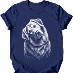 Great Pyrenees Tilted Dog T Shirt Gift For Dog Lover