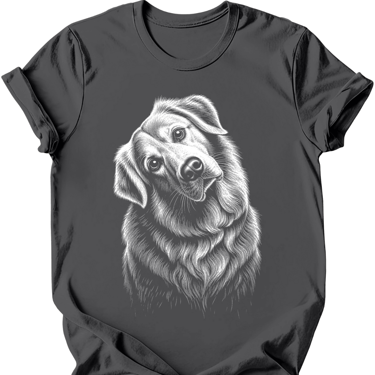Great Pyrenees Tilted Dog T Shirt Gift For Dog Lover