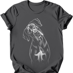 Great Dane Tilted Dog T Shirt Gift For Dog Lover