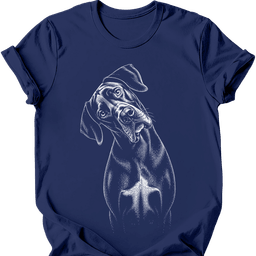 Great Dane Tilted Dog T Shirt Gift For Dog Lover