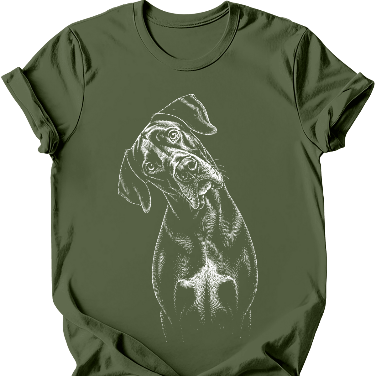 Great Dane Tilted Dog T Shirt Gift For Dog Lover