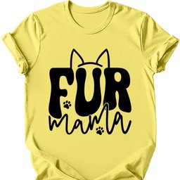 Fur Mama T Shirt Gift For Mom