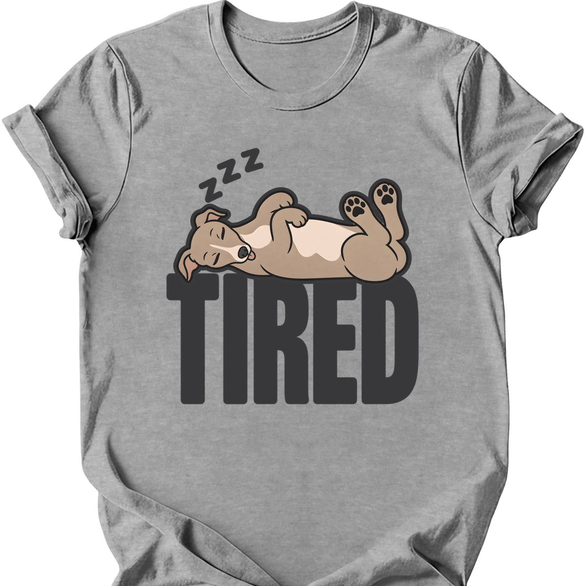 Italian Greyhound Tired Dog T Shirt Gift For Dog Lover