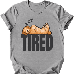 Goldendoodle Tired Dog T Shirt Gift For Dog Lover