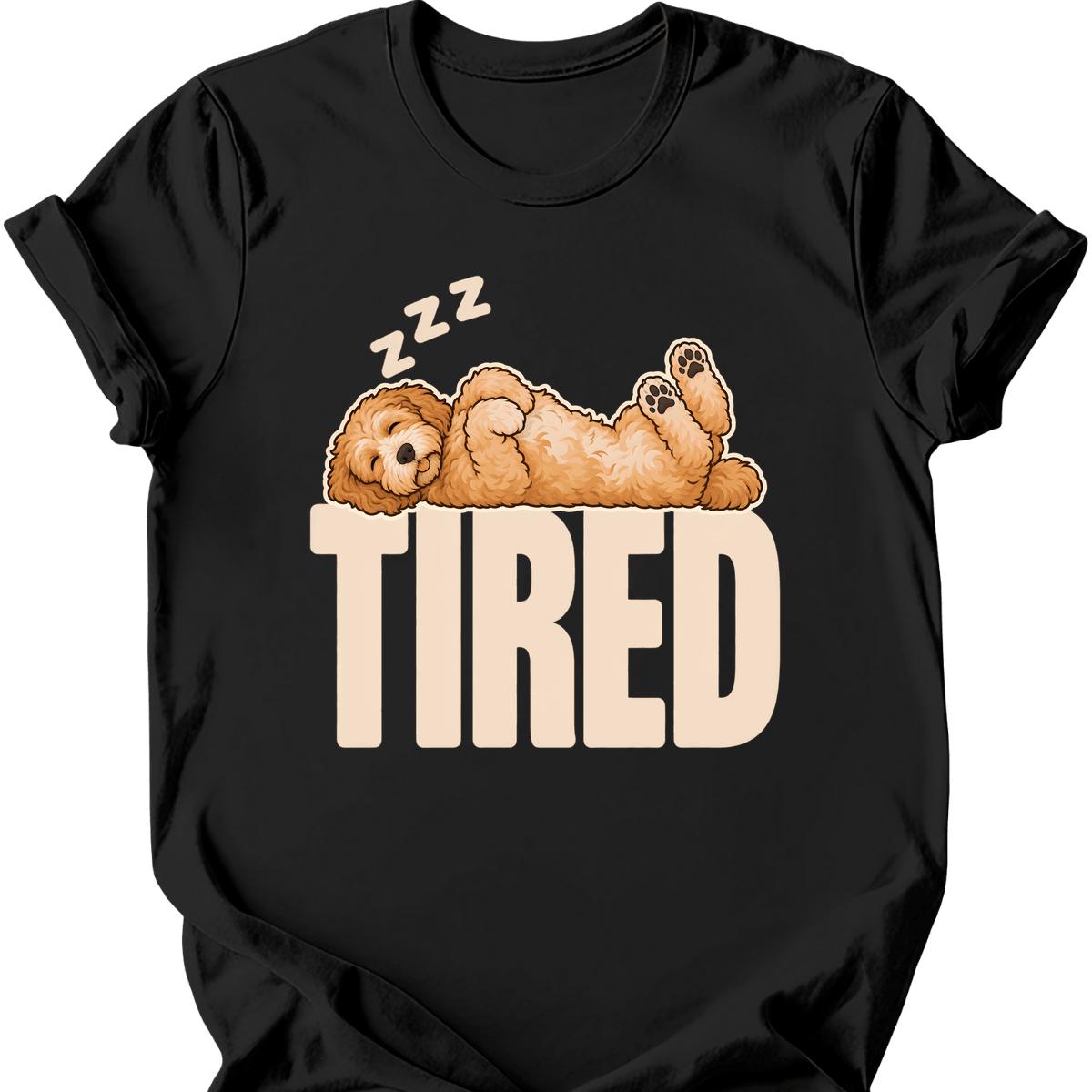 Goldendoodle Tired Dog T Shirt Gift For Dog Lover