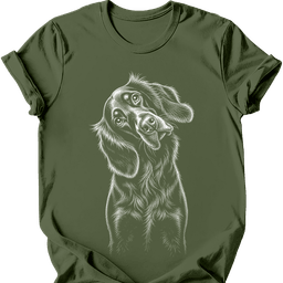 Gordon Setter Tilted Dog T Shirt Gift For Dog Lover