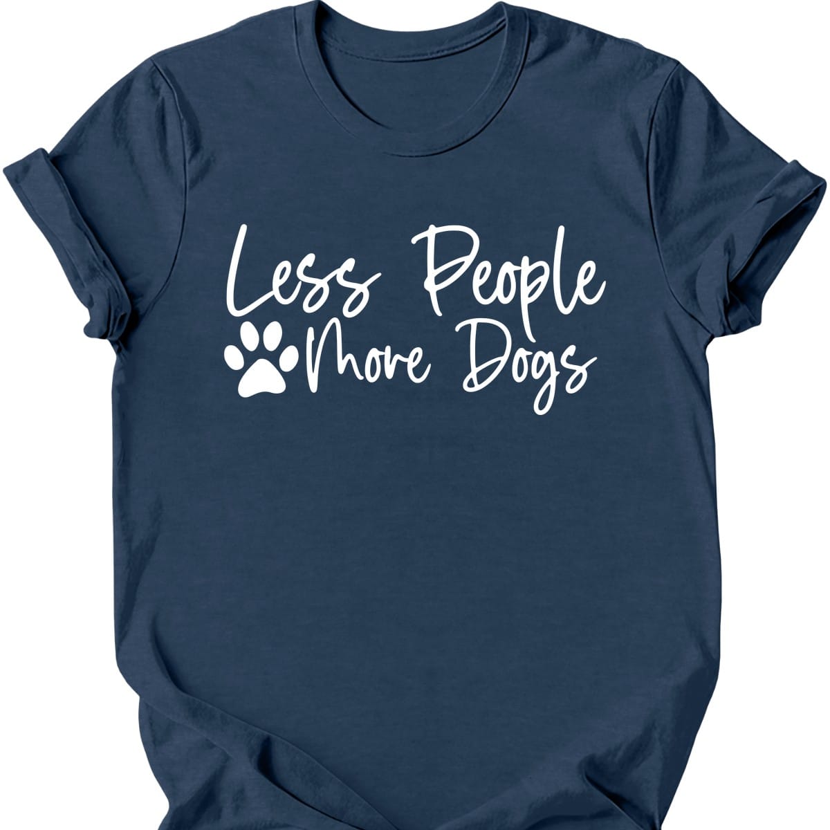 Less People More Dogs T Shirt Gift For Dog Lover