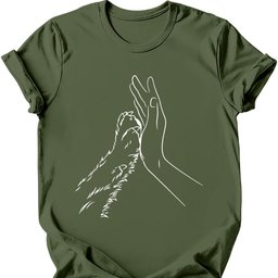 High Paw T Shirt Gift For Dog Lover