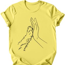 High Paw T Shirt Gift For Dog Lover